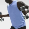 Canotte Conquer Muscle - Blu Provenza melange