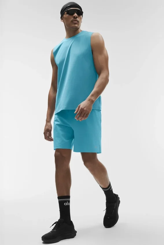 Canotte Conquer Muscle - Blue Breeze