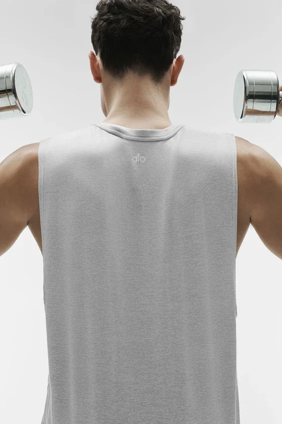 Canotte Conquer Muscle - Grigio melange atletico