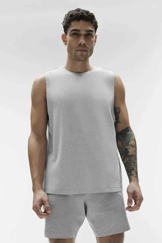 Canotte Conquer Muscle - Grigio melange atletico