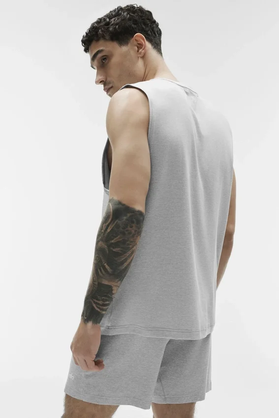 Canotte Conquer Muscle - Grigio melange atletico