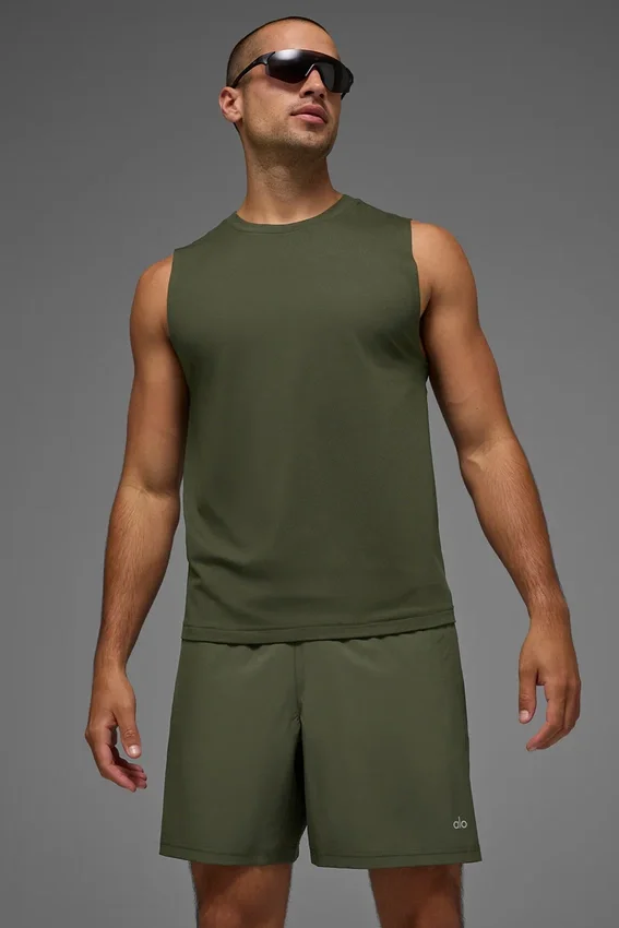 Canotte Conquer Muscle - Verde oliva
