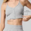 Canotte Delicate Lounge a costine - Grigio melange sportivo