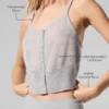 Canotte en cashmere transparent - Grigio melange atletico