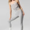 Canotte en cashmere transparent - Grigio melange atletico