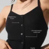 Canotte en cashmere transparent - Noir