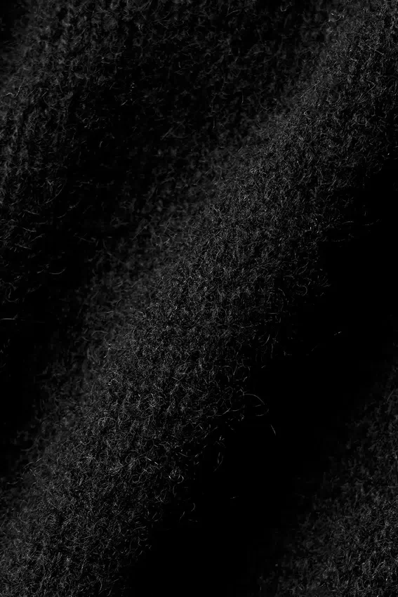 Canotte en cashmere transparent - Noir