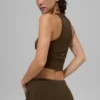 Canotte Goddess Ribbed Go-To - Espresso