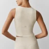 Canotte Henley en modal à coste - Oatmeal Heather
