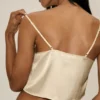 Canotte Radiance in misto seta - Beige sabbia