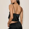 Canotte Radiance in misto seta - Nero