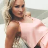 Canotte Radiance in misto seta - Rosa sole