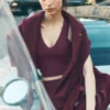 Canotte Real Bra con reggiseno integrato Airbrush - Burgundy