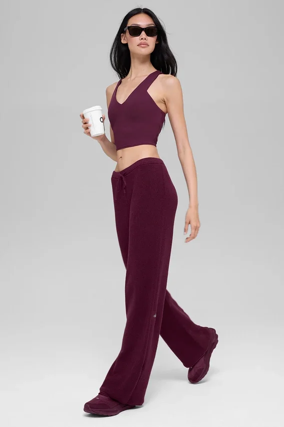 Canotte Real Bra con reggiseno integrato Airbrush - Burgundy