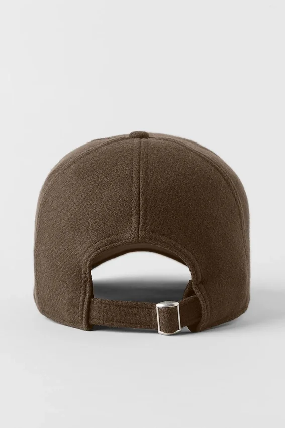 Cappellino da camionista District in misto lana - Espresso