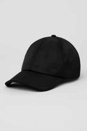 Cappellino da tempo libero in raso - Nero