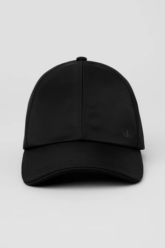 Cappellino da tempo libero in raso - Nero