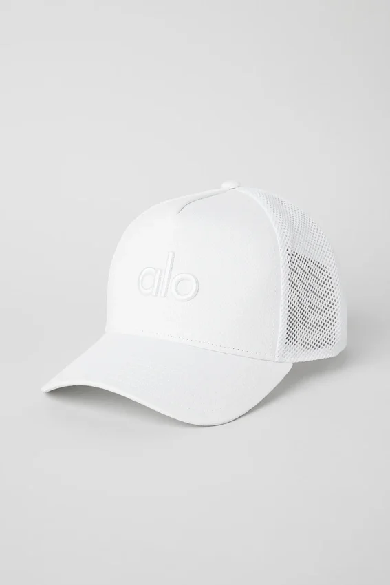 Cappellino District Trucker - Bianco/Bianco