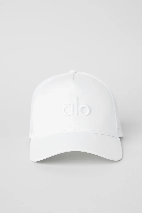 Cappellino District Trucker - Bianco/Bianco