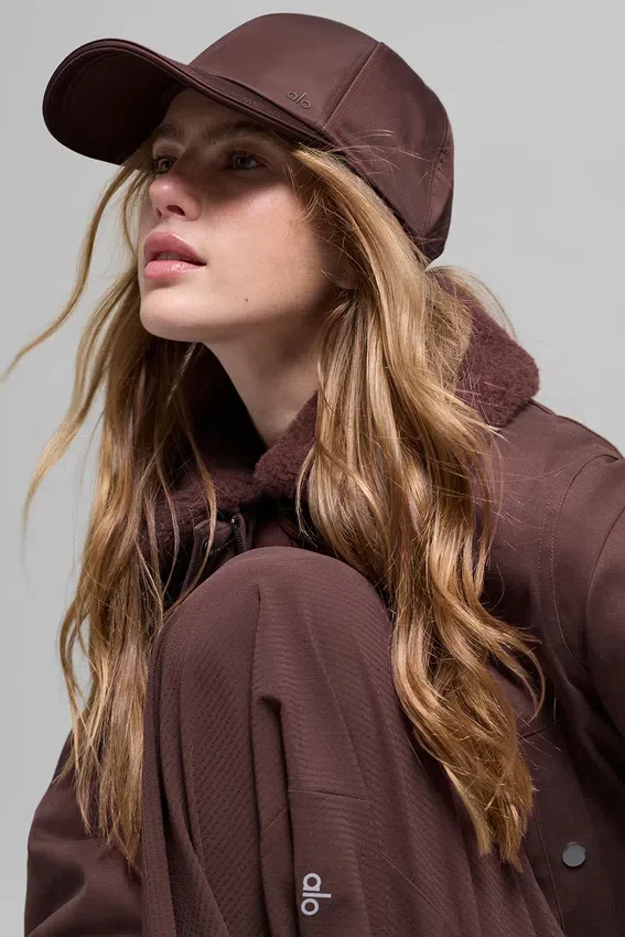 Cappellino Off-Duty in raso - Brownstone