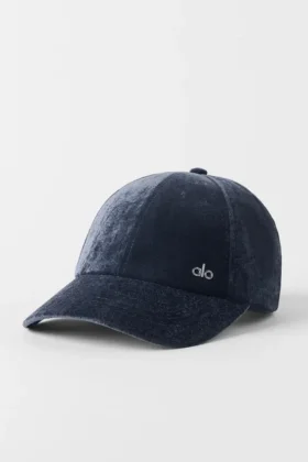 Cappellino Off-Duty in velluto - Blu navy