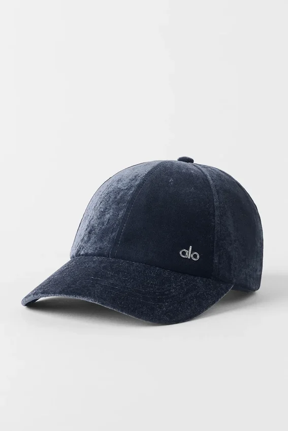 Cappellino Off-Duty in velluto - Blu navy