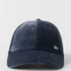 Cappellino Off-Duty in velluto - Blu navy