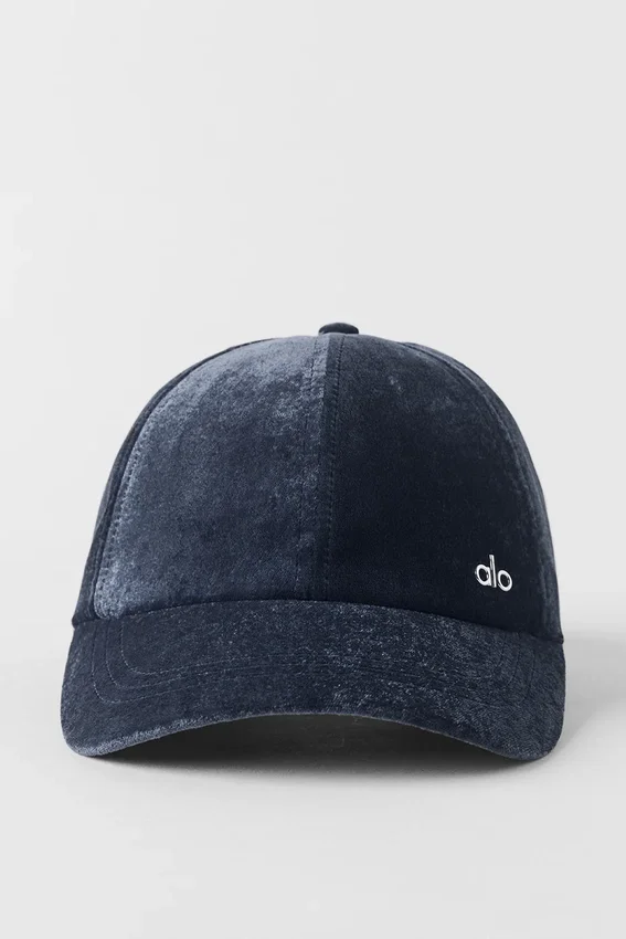 Cappellino Off-Duty in velluto - Blu navy