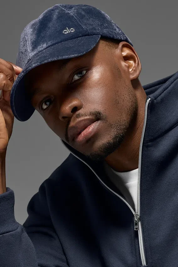 Cappellino Off-Duty in velluto - Blu navy