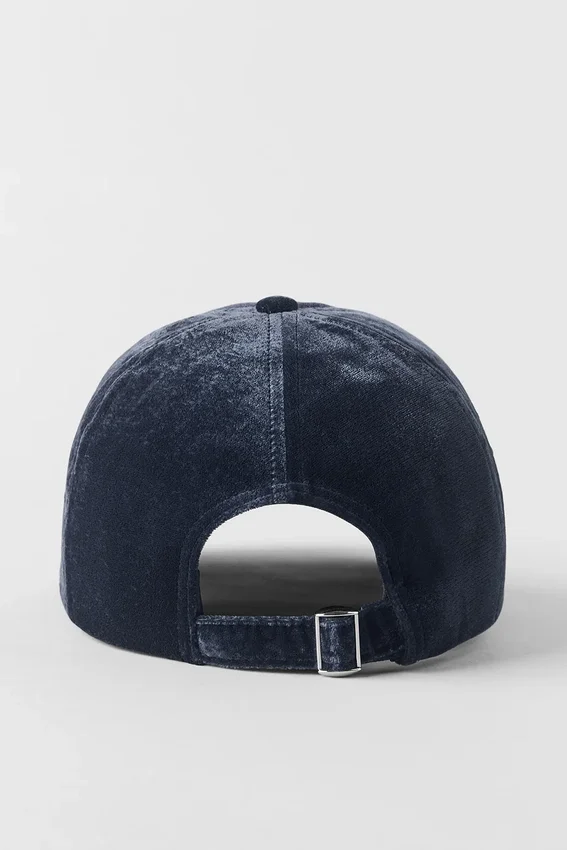 Cappellino Off-Duty in velluto - Blu navy
