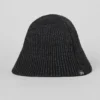 Cappello a cloche in maglia denim - Nero/Antracite