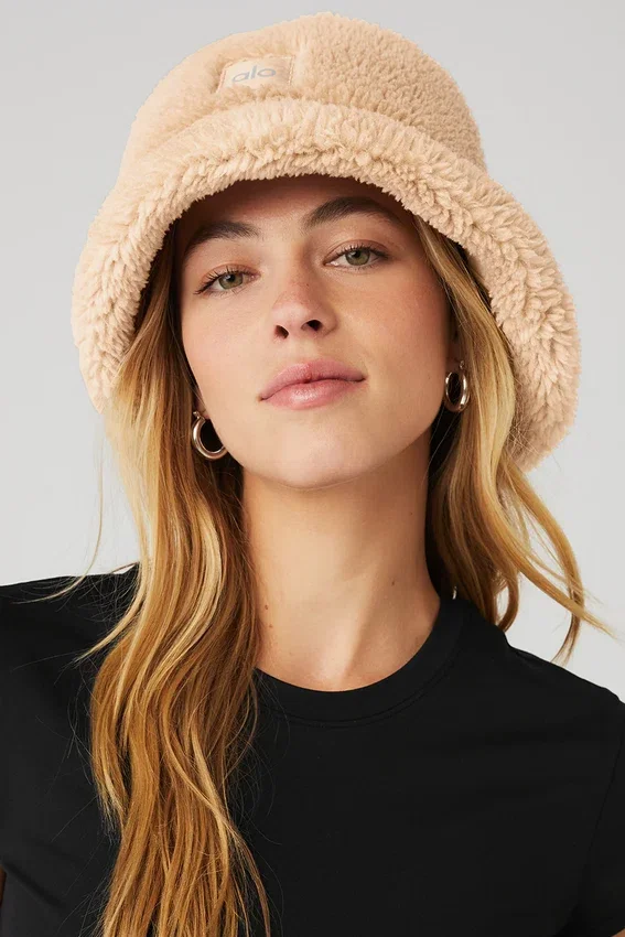 Cappello a secchiello Foxy Sherpa - Cammello