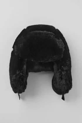 Cappello Starstruck in pelliccia sintetica – Nero
