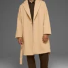 Cappotto da partita in lana - Cammello