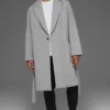 Cappotto da partita in lana - Grigio melange atletico