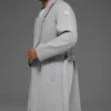 Cappotto da partita in lana - Grigio melange atletico