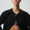 Cappotto lungo City Girl in lana double face - Nero