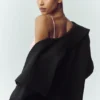 Cappotto lungo Nightfall in misto lana - Nero