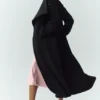 Cappotto lungo Nightfall in misto lana - Nero