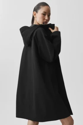 Cappotto lungo Rain or Shine – Nero