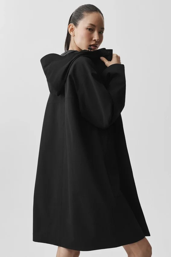 Cappotto lungo Rain or Shine - Nero