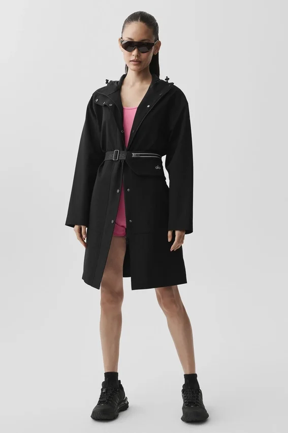 Cappotto lungo Rain or Shine - Nero