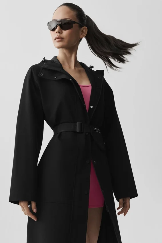 Cappotto lungo Rain or Shine - Nero