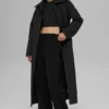 Cappotto lungo trapuntato Skyline - Nero