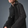 Cappotto lungo Wool Metro - Grigio melange scuro