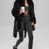 Cappotto Starstruck in pelliccia sintetica - Nero