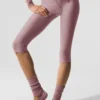 Capri Divine High-Waist Airlift in rete - Smoky Quartz
