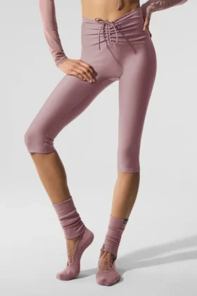 Capri Divine High-Waist Airlift in rete - Smoky Quartz
