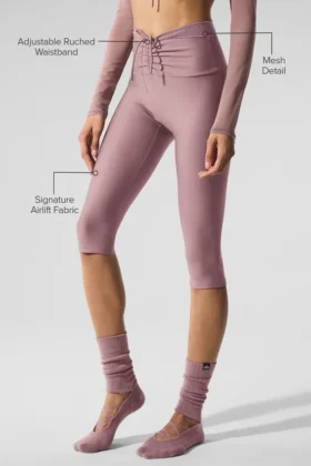 Capri Divine High-Waist Airlift in rete – Smoky Quartz