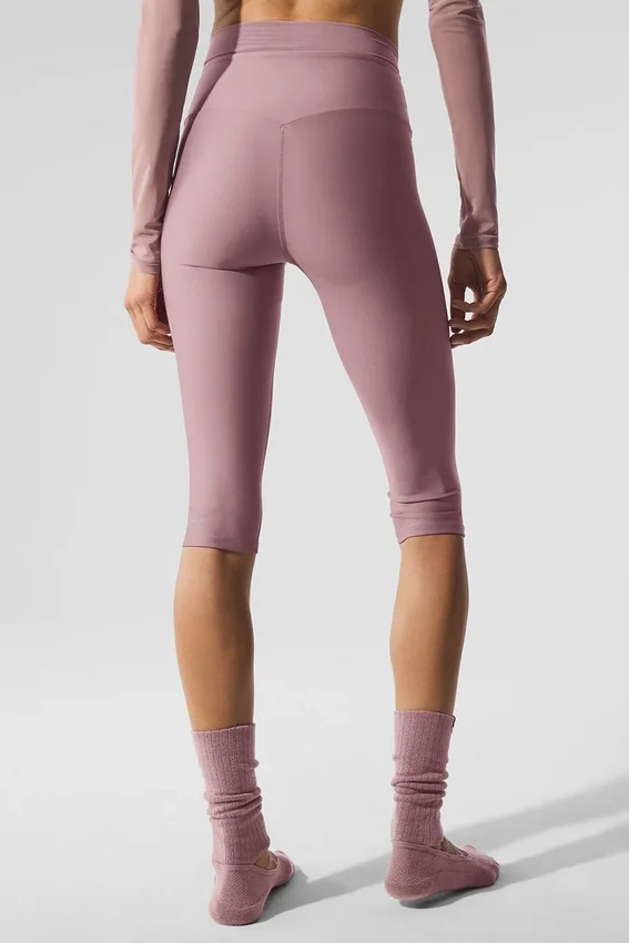 Capri Divine High-Waist Airlift in rete - Smoky Quartz